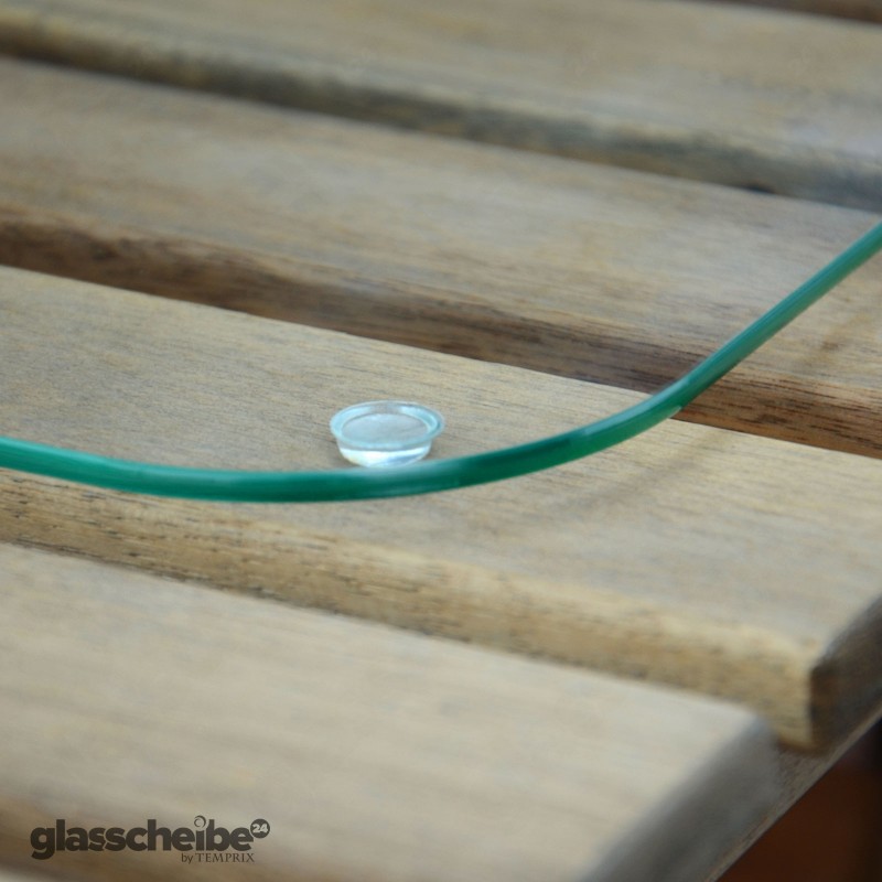 modernes tischset aus esg glas