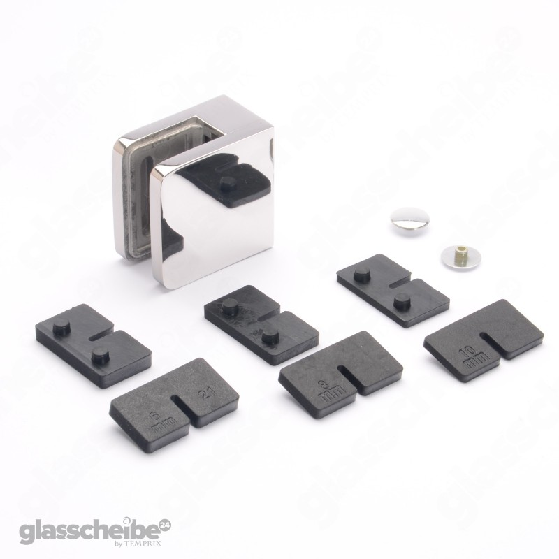 Glashalter Edelstahlhalterung für Glasscheibe