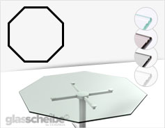 Tischglas Oktagon