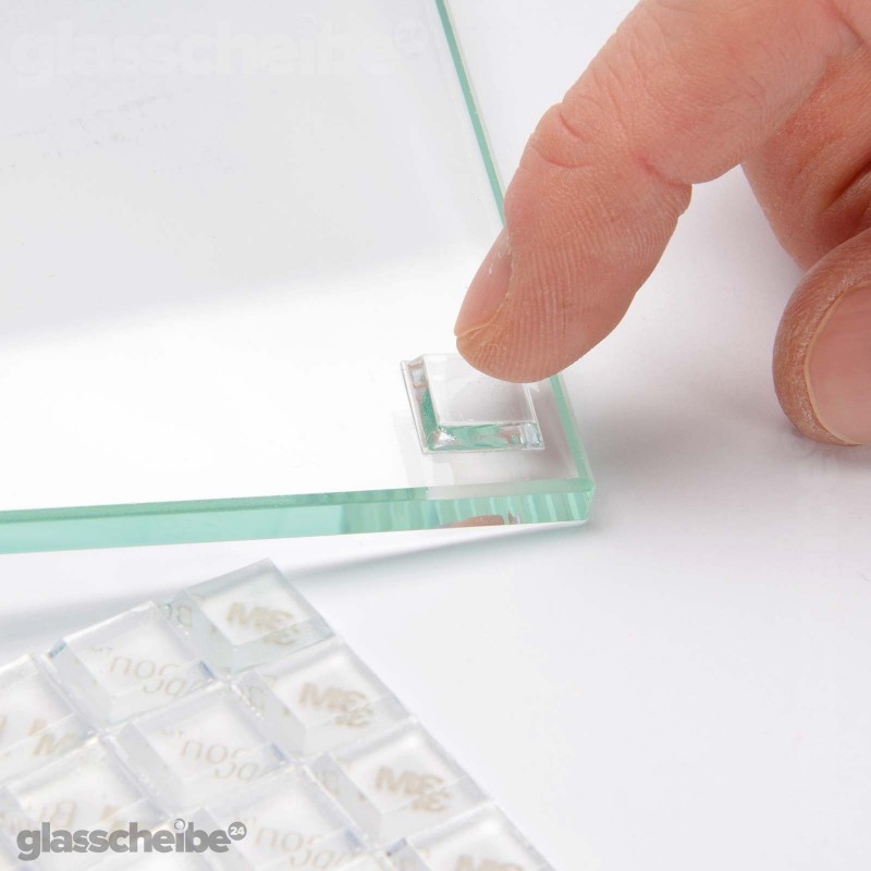 Schutzpuffer quadratisch transparent Stoßpuffer,selbstklebend,Türdämpfer-für Glasplatten und glasscheiben Blister Bumpons