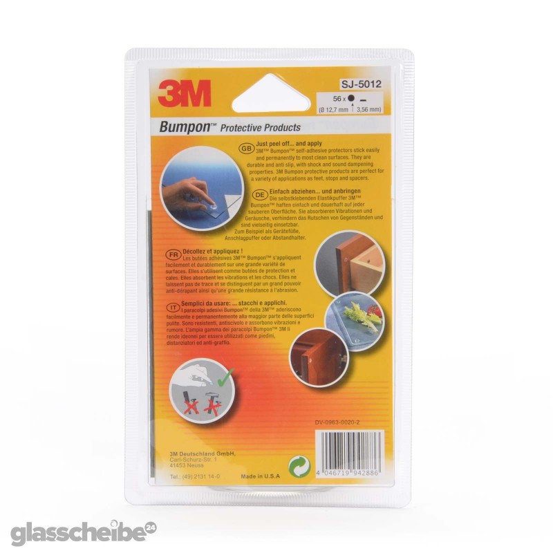 Glasscheibe und Glasplatten Formen und Sonderformate Glas nach Maß - rund Form schwarz - Rückseite der Blister