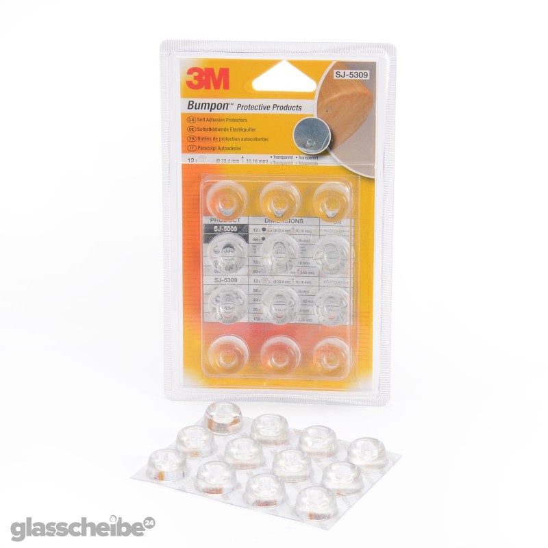 Schutzpuffer rund transparent Stoßpuffer, selbstklebend, Türdämpfer-für Glasplatten und glasscheiben Blister Bumpons