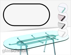 Tischglas rund