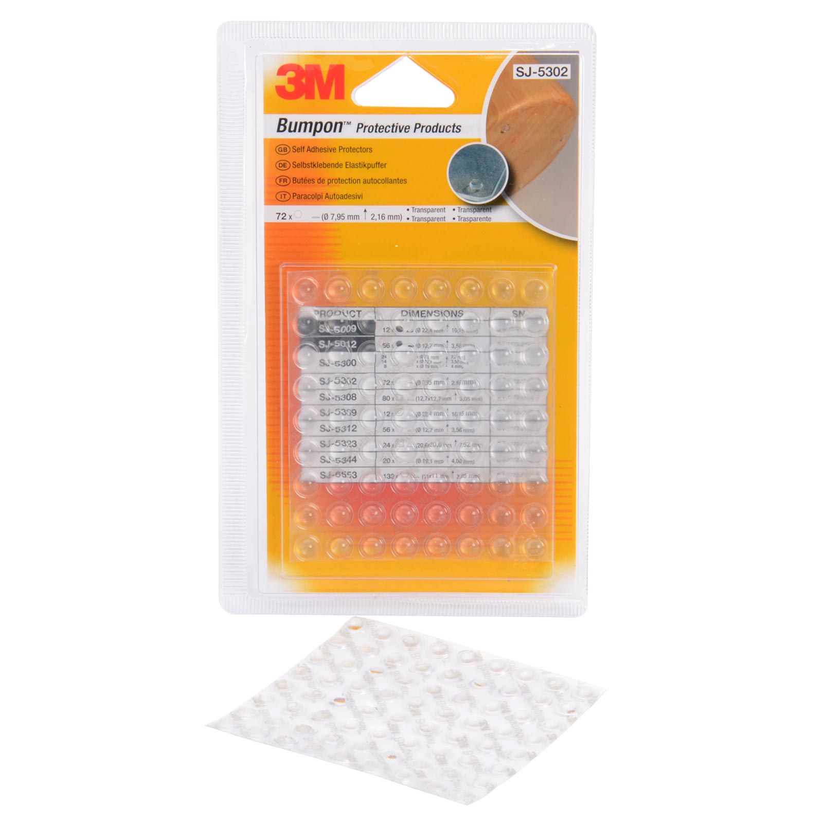 3M Elastikpuffer SJ-5302 transparent